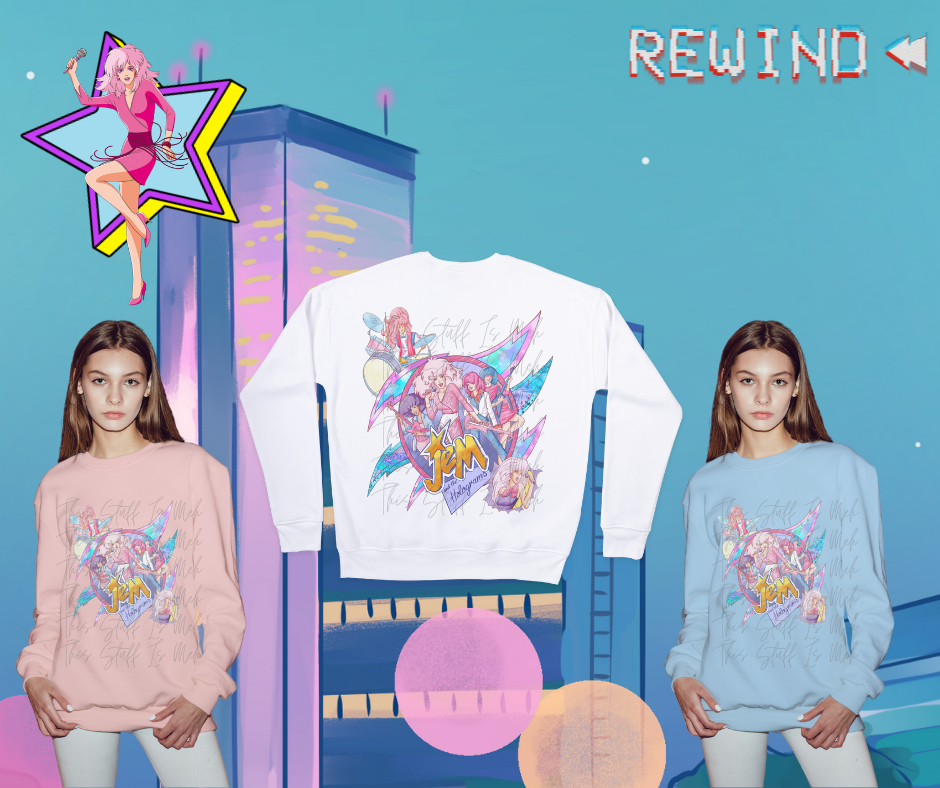 Pre-Order 80's Pink Haired Cartoon Singer And Friends The Holograms Nostalgic 80's Cartoon Apparel