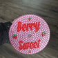 24oz Strawberry Milk Retro Strawberry Girl Bling Drip Snowglobe With Designer Lid And Straw