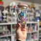 16oz 90's Baby Glass Can With Rhinestone Lid And Straw