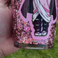 16oz Little Demon Sister Epoxied Snow Globe Tumbler With Rhinestone Lid And Straw