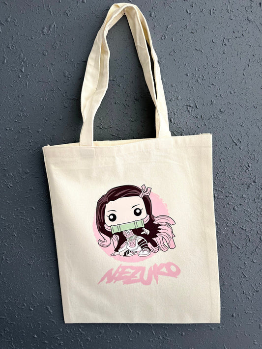 DTF Cream Canvas Tote Bags